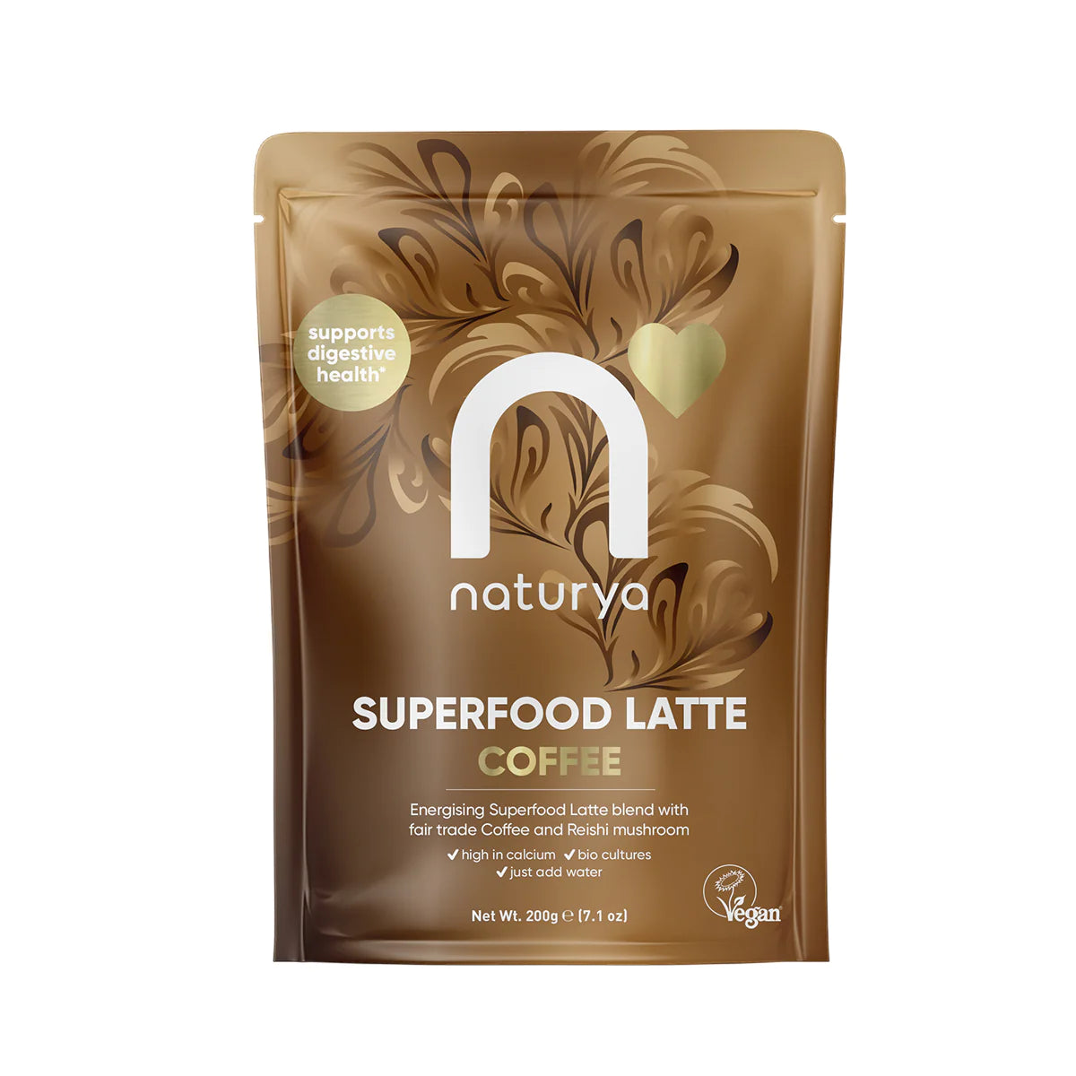 Veganský Superfood Latte s Fair Trade Kávou a Reishi - 200g