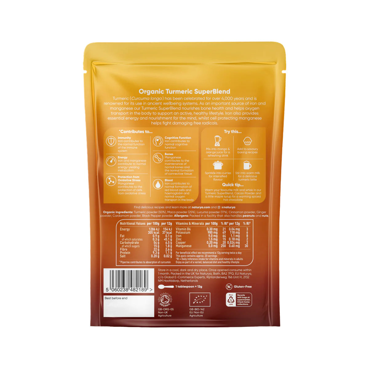 SuperBlend s Kurkumou: Posílení a Vitalita - 250g