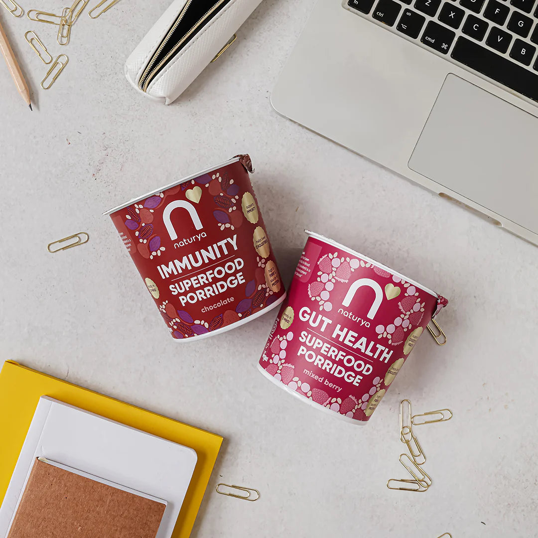 Ovocná Superfood Kaše s Beta-Glukanem - Podpora Trávení a Cholesterolu, Bohatá na Vlákninu - 55g