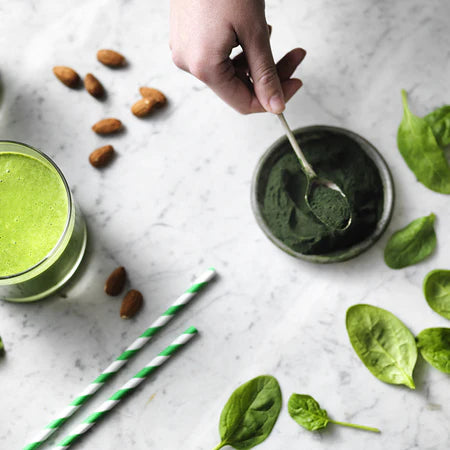 Bio Spirulina Prášek - Podpora Imunity a Srdce, Vegan, Bez Lepku 100g