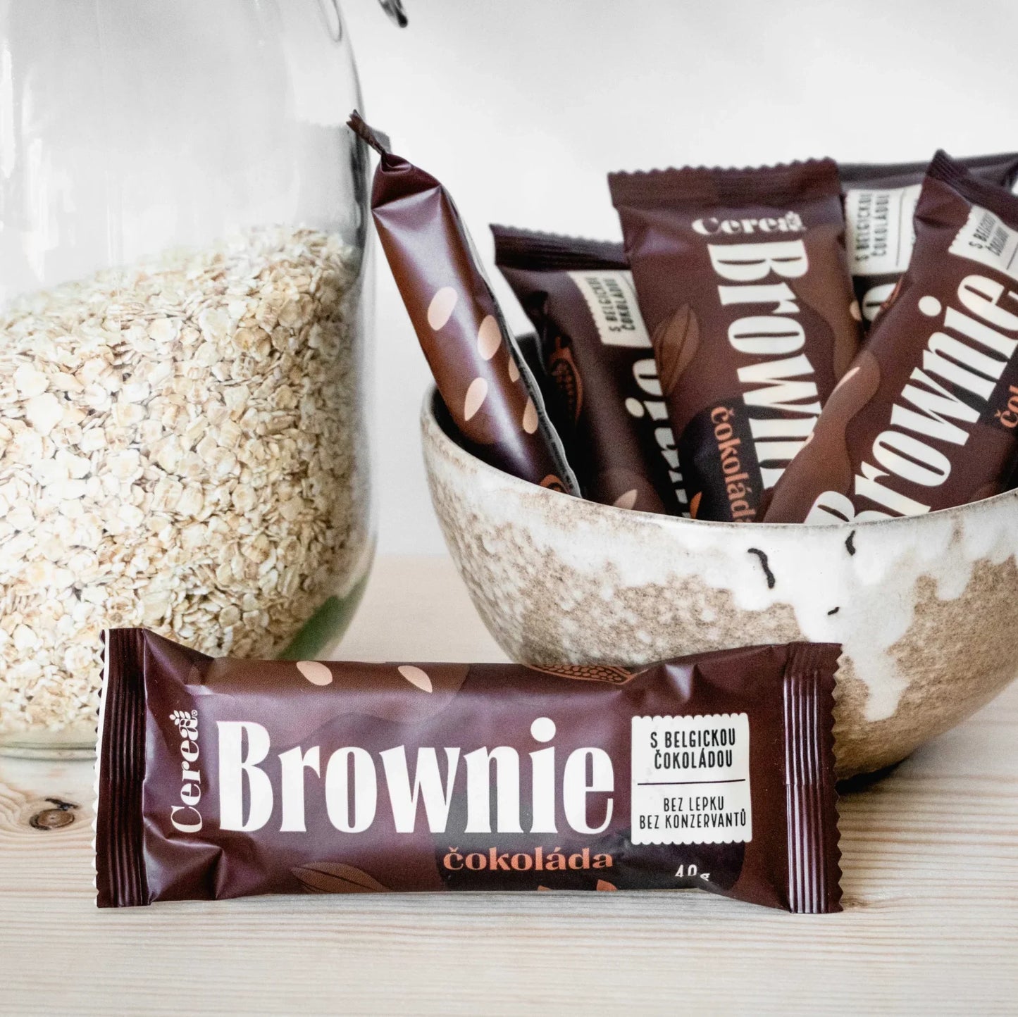 Bezlepkové Čokoládové Brownie - Belgická Čokoláda 40g