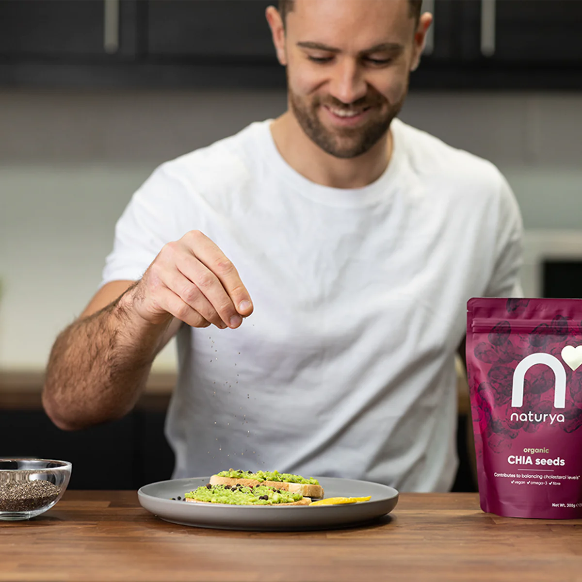 Bio Chia Semínka: Veganské a Bez Lepku - 175g