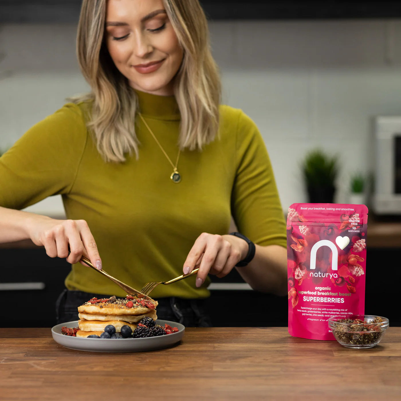 Superberries Snídaňový Mix: Omega-3 & Proteiny, Bio & Vegan - 150g