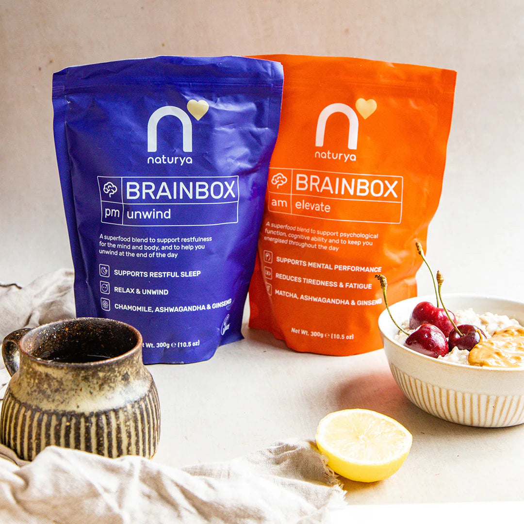 Energetický SuperBrain Koktejl s Matchou, Ashwagandhou a Ženšenem - Bez Přidaného Cukru, 300g