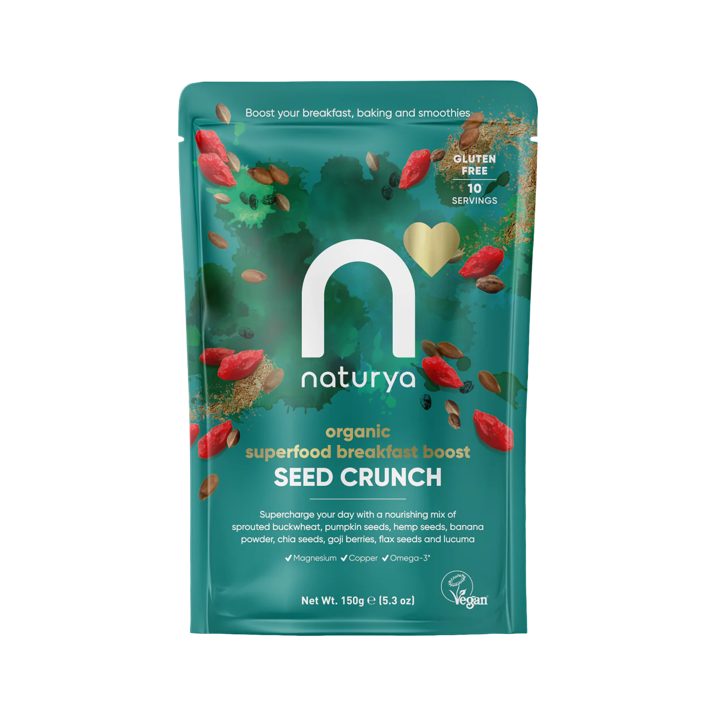 Superfood Snídaňový Mix: Omega-3, Bílkoviny, Bezlepkový - 150g